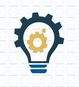 Glühbirne und Zahnräder